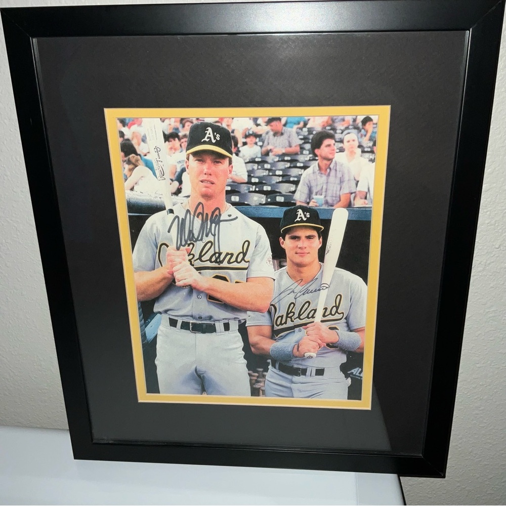 Autographed Mark McGwire & Jose Canseco
Oakland A’s Photo